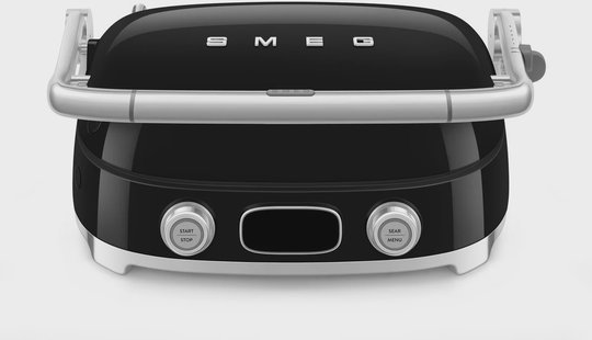 Smeg - Multifunctionele Grill  | Zwart | Jaren 50 | Contactgrill