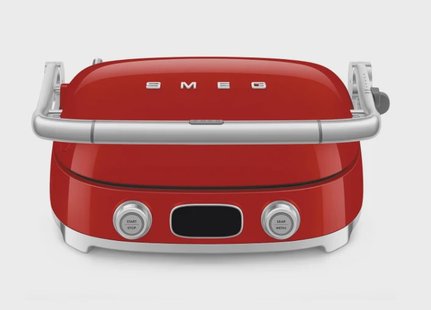 Smeg - Multifunctionele Grill  | Rood | Jaren 50 | Contactgrill