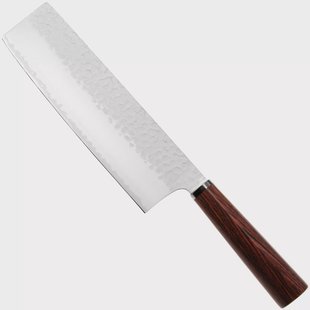 Musashi H861-3 Tsuchime VG-10, Brown Mahogany, nakiri, 18 cm