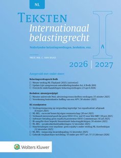 Teksten Internationaal belastingrecht 2026/2027