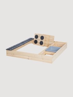 Zandbak-speelweg met accessoires