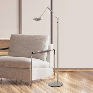 Steinhauer LED vloerlamp Daphne 2, 1-lamp, staal, CCT, afstandsbediening