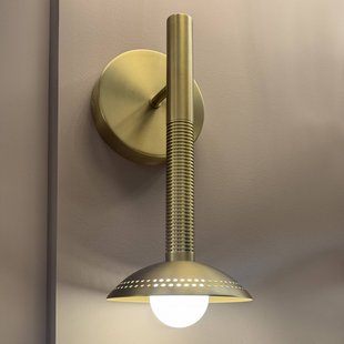 Elstead LED wandlamp Arden, goudkleurig, hoogte 36 cm, metaal, dimbaar