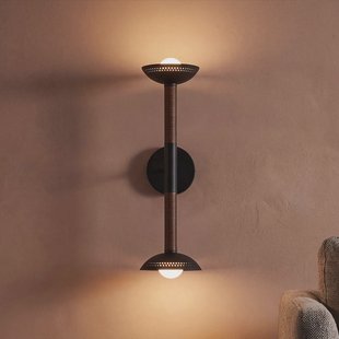 Arden LED wandlamp zwart 57 cm 2-lamps metaal dimbaar - Elstead - Woonkamer - Modern - Aluminium - Meerdere lampen