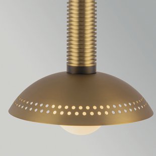Arden LED hanglamp, goud, Ø 15 cm, metaal, dimbaar - Elstead - Woonkamer - Modern - Aluminium - 1 lamp