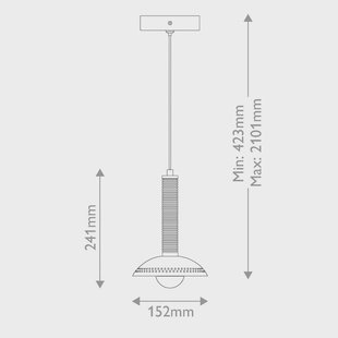 Arden LED hanglamp, zwart, Ø 15 cm, metaal, dimbaar - Elstead - Woonkamer - Modern - Aluminium - 1 lamp