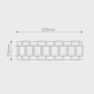 HINKLEY Plafondlamp Sabina, zwart, Ø 57 cm, metaal/textiel, 4 x E27