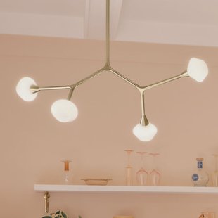 Cassius hanglamp lichtbrons 100 cm 4-lamps metaal - KICHLER - Woonkamer - Modern - Meerdere lampen