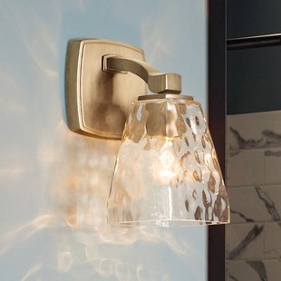 KICHLER Wandlamp Marant, lichtbrons/transparant, hoogte 24 cm, IP44, G9-LED