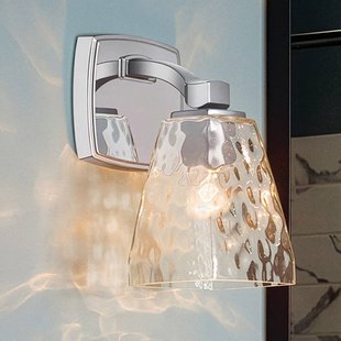 KICHLER Wandlamp Marant, chroom/transparant, hoogte 24 cm, IP44, G9-LED