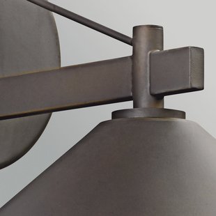 Ripley buitenwandlamp, oudbrons 20 cm metaal IP44 - KICHLER - Modern - Aluminium - 1 lamp