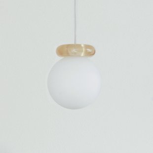 Hinx hanglamp, zandkleurig/wit, glas - Normann Copenhagen - Keuken - Designer - 1 lamp