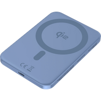 BlueBuilt Draadloze Powerbank met Qi2 en MagSafe 5.000 mAh met Snelladen 20 Watt Blauw