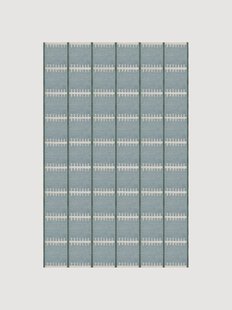 Handgeweven wollen vloerkleed Swedish Homage Lilly met hoog-laag structuur