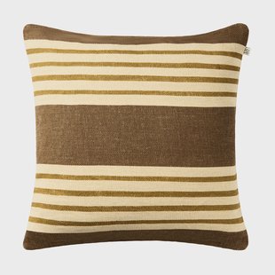 Chhatwal & Jonsson Aria kussenhoes taupe-masala yellow, 50x50 cm