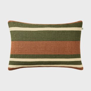Chhatwal & Jonsson Vera kussenhoes Apricot Orange-Cactus Green, 40x60 cm