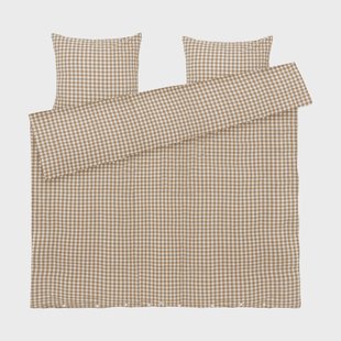 Juna Bæk&Bølge dekbedovertrek 220x220 cm karamel-offwhite