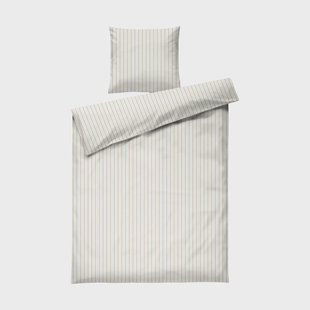 Juna Soft dekbedovertrekset, 150x210/50x60 cm Offwhite-karamel