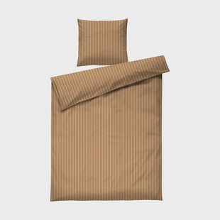 Juna Soft dekbedovertrekset, 150x210/50x60 cm karamel-offwhite