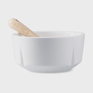 Rosendahl Grand Cru snackschaal en lepel Wit, Ø10,5 cm