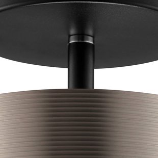 Brilliant LED uplighter Axion, zwart/bruin, Ø 15 cm, Memory, CCT