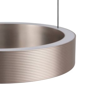 Brilliant LED hanglamp Axion, zwart/bruin, lengte 32 cm, CCT