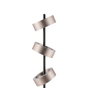 Brilliant LED vloerlamp Axion, zwart/bruin, hoogte 150 cm, CCT, dimbaar.