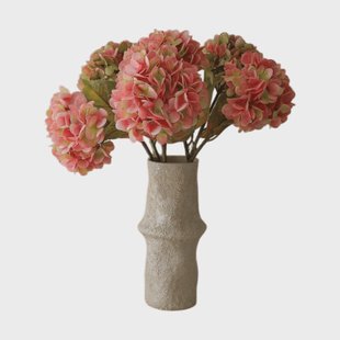 Botané Hortensia kunstboeket Soft pink, 60 cm, 5 stuks