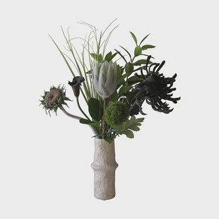 Botané Midnight Wilderness kunstboeket Protea-chrysant-kalla-anjer, 78 cm, 7 stuks