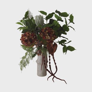 Botané Noir Botanica kunstboeket hortensia-calla-anthurium 112 cm, 15 stuks