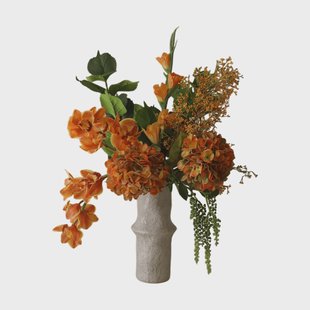 Botané The Orangery kunstboeket cymbidiumorchidee-gladiolus-hortensia, 85 cm, 10 stuks