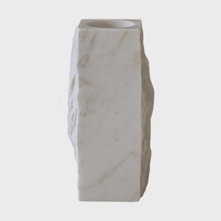 Botané Carrara Edge marmeren vaas Small, 25 cm