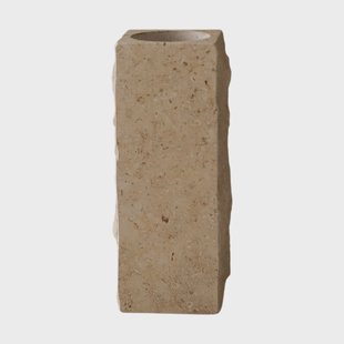 Botané Limestone Edge marmeren vaas medium, 30 cm