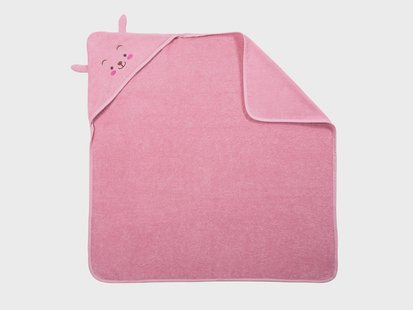 LUPILU Baby capuchondoek, 85 x 85 cm (Lichtroze)