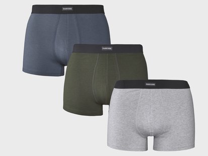 PARKSIDE Set van 3 heren boxers (groen/blauw/grijs, S)