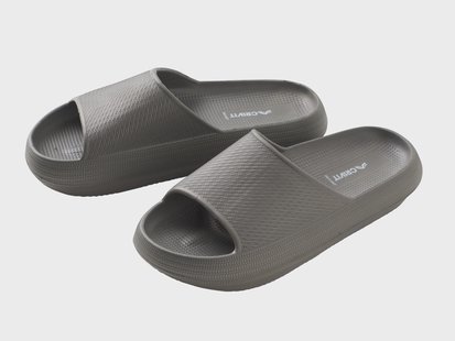 CRIVIT Heren badslippers (Grijs, 44/45)