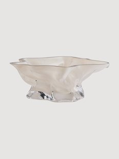 Mondgeblazen decoratieve schaal Vena