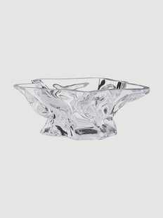 Mondgeblazen decoratieve schaal Vena