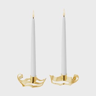 Georg Jensen kandelaren van 2026 Goud, 2 delig