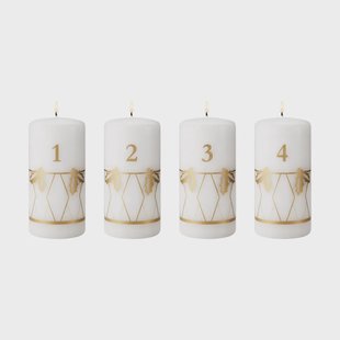 Georg Jensen adventslamp 2026 goudopdruk, 4-delig