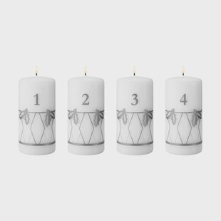 Georg Jensen adventslamp 2026 Zilverdruk, 4 delen