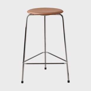 Fritz Hansen High Dot counter stool 3 poten Essential walnut-chrome