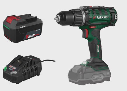 PARKSIDE Accu-schroefboormachine 20 V 45 Nm, met accu 4 Ah en snellader 4,5 A