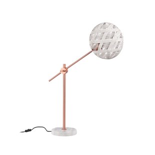 Chanpen M tafellamp, koper/wit, H 80 cm - Forestier - Woonkamer - Designer - 1 lamp