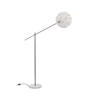 Chanpen M vloerlamp, ijzer/wit, H 170 cm - Forestier - Woonkamer - Designer - 1 lamp