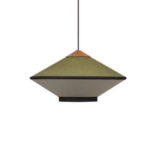 Cymbal S hanglamp, evergreen, Ø 50 cm - Forestier - Eetkamer - Designer - Stof - 1 lamp