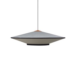 Cymbal L hanglamp, Atlantisch blauw, Ø 95 cm - Forestier - Eetkamer - Designer - Stof - 1 lamp