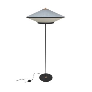 Cymbal vloerlamp, Atlantisch blauw, E27 - Forestier - Woonkamer - Designer - Stof - 1 lamp