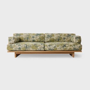 HKLIVING loungebank buiten teak (botanical)