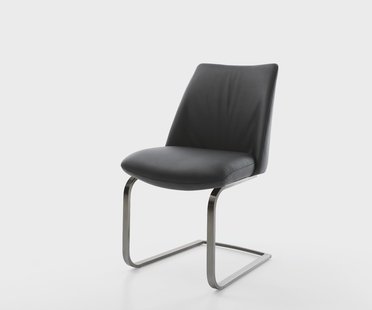 DELIFE Sledemodel Elso-Flex echt leer zwart sledemodel vlak grafiet pocketveer kern